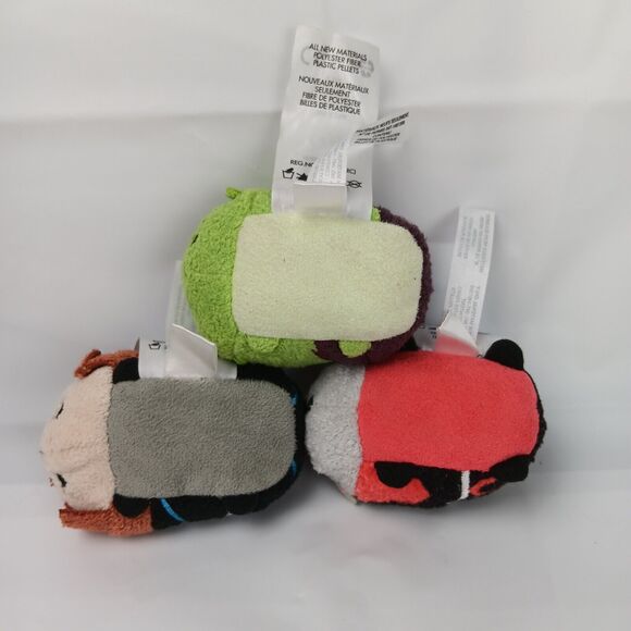 Tsum Tsum Disney Marvel Black Widow Hulk Ant Man Stuffed Plush Mini Toy Lot of 3 - Picture 5 of 5